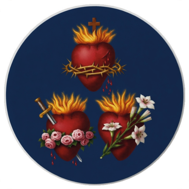 Three Holy Hearts HALO-CARD™